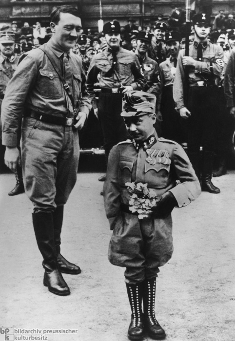 Big Chancellor, Little Chancellor: Caricature of Hitler and Austrian Chancellor Engelbert Dollfuß Shortly before the Latter’s Assassination (Summer 1934)